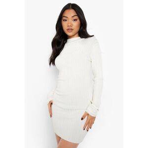 boohoo Recycled Petite Roll Neck Jumper Dress