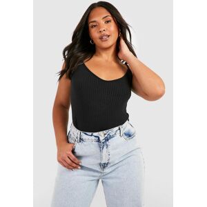 boohoo Plus Soft Ribbed Cami Top