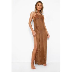 boohoo Crochet Split Sides Beach Maxi Dress