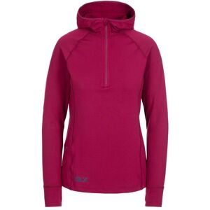 Trespass Womens/ladies Rebecca Hooded 1/2 Zip Top (Berry) - Size X-Small