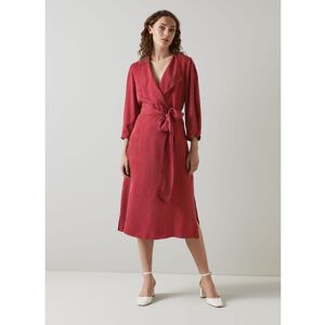 Lk Bennett Womens Iris Dress, Burgundy - Red - Size 10 Uk