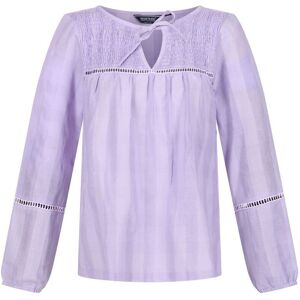 Regatta Womens/ladies Calluna Long-Sleeved Blouse (Pastel Lilac) - Multicolour Cotton - Size 14 Uk