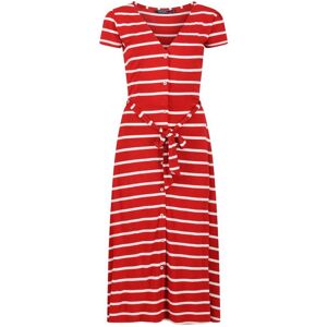 Regatta Womens/ladies Maisyn Stripe Shirt Dress (True Red/white) - Size 18 Uk