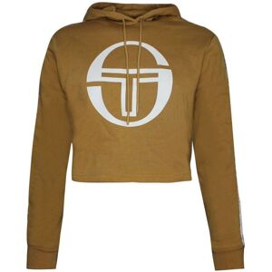 Sergio Tacchini Goran Hoodie Womens Cropped Sweatshirt Camel Jumper 38072 499 Textile - Size X-Small