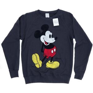 Disney Womens/ladies Mickey Mouse Classic Kick Sweatshirt (Dark Heather) - Dark Grey - Size Large