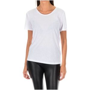 Tommy Hilfiger Womens Short Sleeve Round Neck T-Shirt 1487905663 Woman - White - Size X-Small