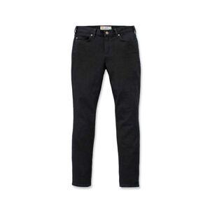 Carhartt Womens Layton Slim Fit Denim Work Jeans Trousers - Black Cotton - Size 10 Regular