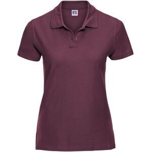 Russell Athletic Europe Womens/ladies Ultimate Classic Cotton Short Sleeve Polo Shirt (Burgundy) - Size X-Small