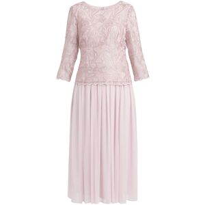 Gina Bacconi Womens Philippa Midi Length Floral Lace Dress - Rose - Size 12 Uk