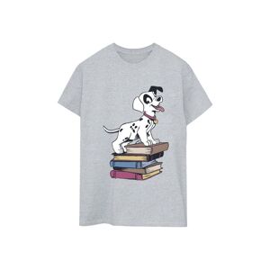 Disney Womens/ladies 101 Dalmatians Books Cotton Boyfriend T-Shirt (Sports Grey) - Light Grey - Size Large