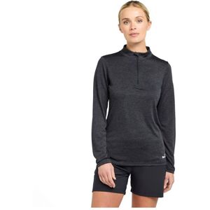 Peter Storm Womens Women’s Long Sleeved Zipped Active T-Shirt - Black - Size 12 Uk