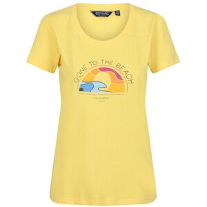 Regatta Womens/ladies Filandra Vi Sunset T-Shirt (Maize Yellow) - Multicolour Cotton - Size 18 Uk