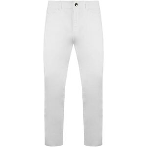 Armani Emporio J18 Slim Fit High Waist Womens Jeans - White Cotton - Size 34 (Waist)