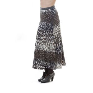 Conquista Womens Animal Print Maxi Skirt - Size Large