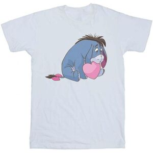 Disney Womens/ladies Winnie The Pooh Eeyore Mouth Cotton Boyfriend T-Shirt (White) - Size Large