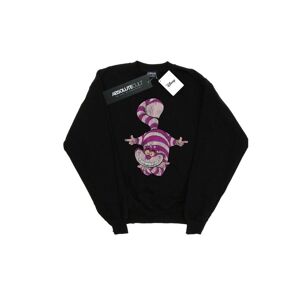 Disney Womens/ladies Alice In Wonderland Cheshire Cat Upside Down Sweatshirt (Black) - Size Medium