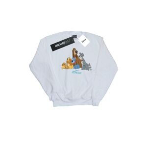 Disney Womens/ladies Lady And The Tramp Classic Group Sweatshirt (White) - Size Small