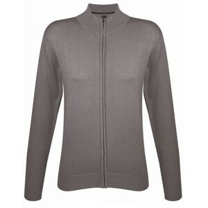 Sols Womens/ladies Gordon Full Zip Cardigan (Grey) - Size Medium