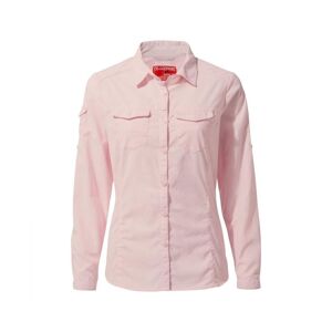 Craghoppers Womens/ladies Nosilife Adventure Ii Long Sleeved Shirt (Seashell Pink) - Size 18 Uk