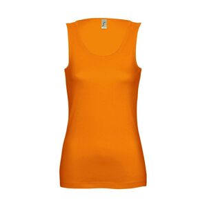 Sols Womens/ladies Jane Sleeveless Tank / Vest Top (Orange) Cotton - Size Medium
