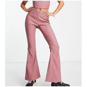 Collusion Womens Bengaline Flare Trouser Co-Ord In Pink - Size 18 Uk