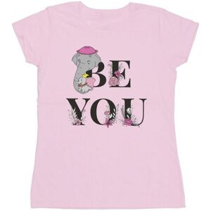 Disney Womens/ladies Dumbo Be You Cotton T-Shirt (Baby Pink) - Size Large