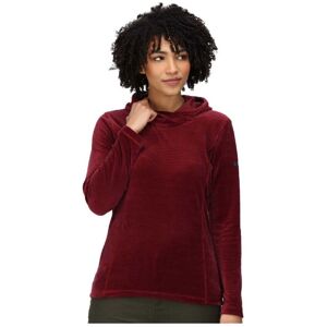 Regatta Womens Kyrielle Rib Jersey Fleece Sweater Hoodie - Red Cotton - Size 10 Uk