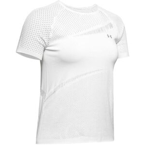 Under Armour Womens Warrior Knit Short Sleeve T-Shirt White 1328290 112 Nylon - Size Medium