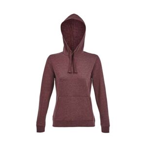 Sols Womens/ladies Spencer Hooded Sweatshirt (Oxblood Heather) - Red - Size X-Small