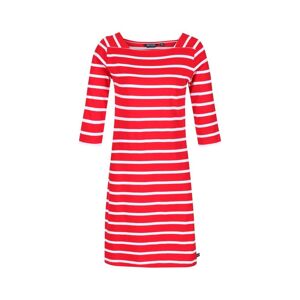 Regatta Womens/ladies Paislee Stripe Casual Dress (True Red/white) Cotton - Size 14 Uk