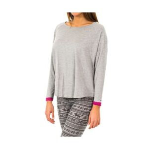 Tommy Hilfiger Womenss Long-Sleeved Round Neck T-Shirt 1487903370 - Grey - Size X-Small