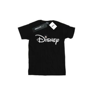 Disney Womens/ladies Mickey Mouse Logo Head Cotton Boyfriend T-Shirt (Black) - Size Large