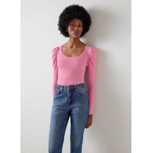 Lk Bennett Womens Rita Knitted Tops, Bright Pink Viscose - Size Large