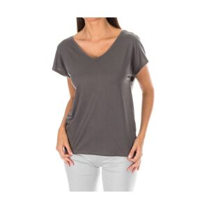 Tommy Hilfiger Womenss Short-Sleeved V-Neck T-Shirt 1487904682 - Grey Modal - Size X-Small