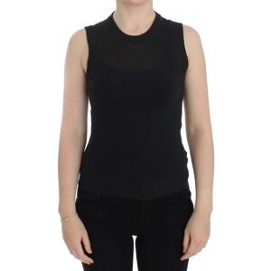 Dolce & Gabbana Womens Black Sleeveless Crewneck Vest Pullover Cotton - Size X-Small