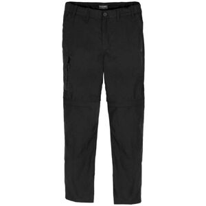 Craghoppers Womens Mens Expert Kiwi Convertible Tailored Trousers (Black) - Size 30w/34l