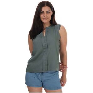 Only Womenss Kimmi Lace Trim Top In Green Cotton - Size 8 Uk