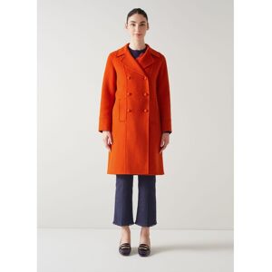 Lk Bennett Womens Greta Coats,Orange - Size 6 Uk