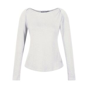 Regatta Womens Lakeisha Boat Neck Long Sleeve Jersey Top - White Viscose - Size 14 Uk