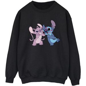 Disney Womens/ladies Lilo & Stitch Kisses Sweatshirt (Black) - Size Medium