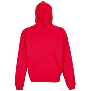 Sols Unisex Adult Connor Organic Oversized Hoodie (Bright Red) Cotton - Size X-Small