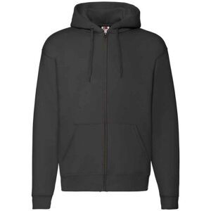 Fruit Of The Loom Unisex Adult Premium Full Zip Hoodie (Black) - Size 3xl