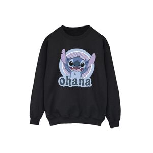 Disney Womens/ladies Lilo And Stitch Ohana Circle Sweatshirt (Black) - Size Small