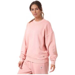 Reebok Womenss Classics Natural Dye Sweatshirt In Berry Cotton - Size Uk 8-10 (Womens)