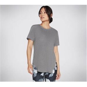 Skechers Womenss Godri T-Shirt In Charcoal Cotton - Size 10 Uk