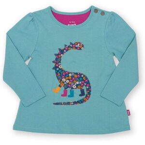 Kite Clothing Girls Ditsy Dino Tunic - Blue Organic Cotton - Size 3-6m