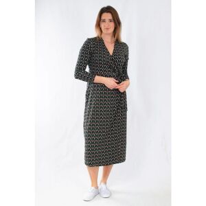 Secret Label Womens Hobbs 'Katalina' Geometric Jersey Wrap Dress - Black/multicolour Viscose - Size 12 Uk