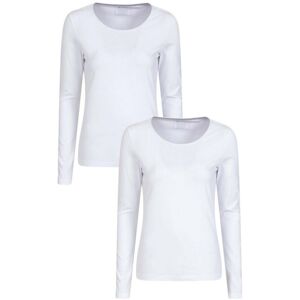 Mountain Warehouse Womens/ladies Eden Organic T-Shirt (Pack Of 2) (White) - Size 22 Uk