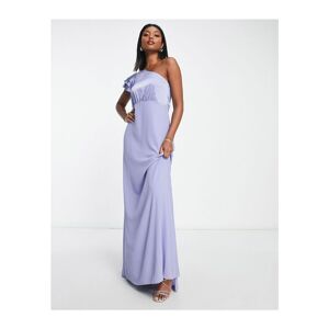 Tfnc Womens Tnfc Bridesmaid One Shoulder Maxi Dress In Powder Blue - Sky Blue - Size 12 Uk