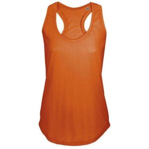 Sols Womens/ladies Moka Plain Sleeveless Tank Top (Burnt Orange) Cotton - Size X-Small